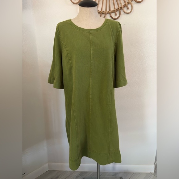 Free People Comfortable Dress Women Size Large Beach Green - Picture 1 of 10